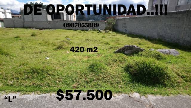 HERMOSO TERRENO EN 57.500 TOTALMENTE PLANO