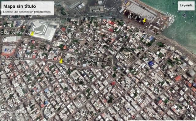 Edificio en Manta en Venta, Ave. Flavio Reyes Y Calle 19 Esq.-, 620 m2 CONSTRUCCION