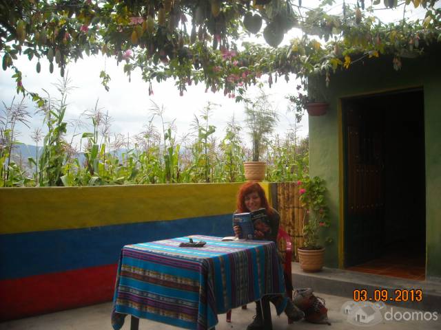 Habitaciones, con terraza, vistas al lago San Pablo y volcán Imbabura.