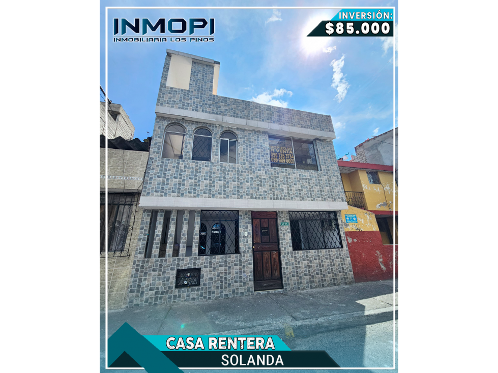 INMOPI VENDE CASA RENTERA, SOLANDA IPS ? 0134