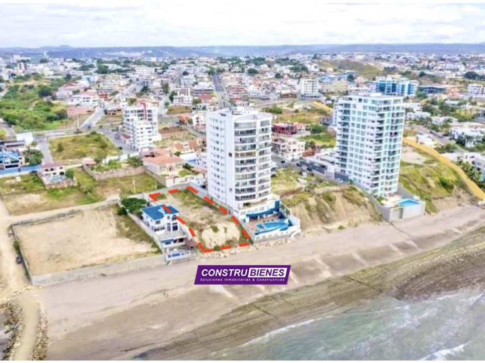 Terreno Para Edificio Frente Al Mar en Barbasquillo, Manta