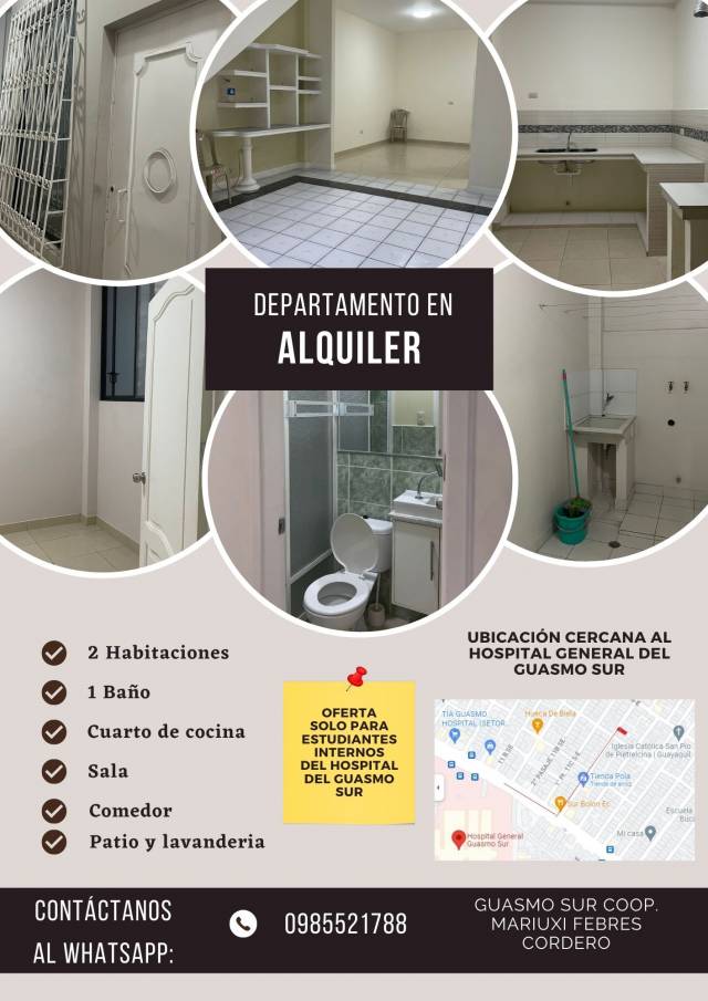 DEPARTAMENTO EN ARRIENDO